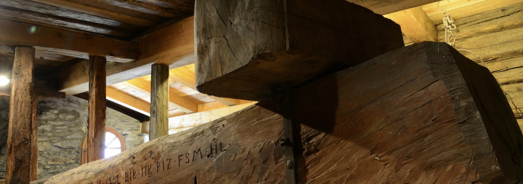 Weinpresse in Törbel - Freilichtmuseum Urchigs Terbil